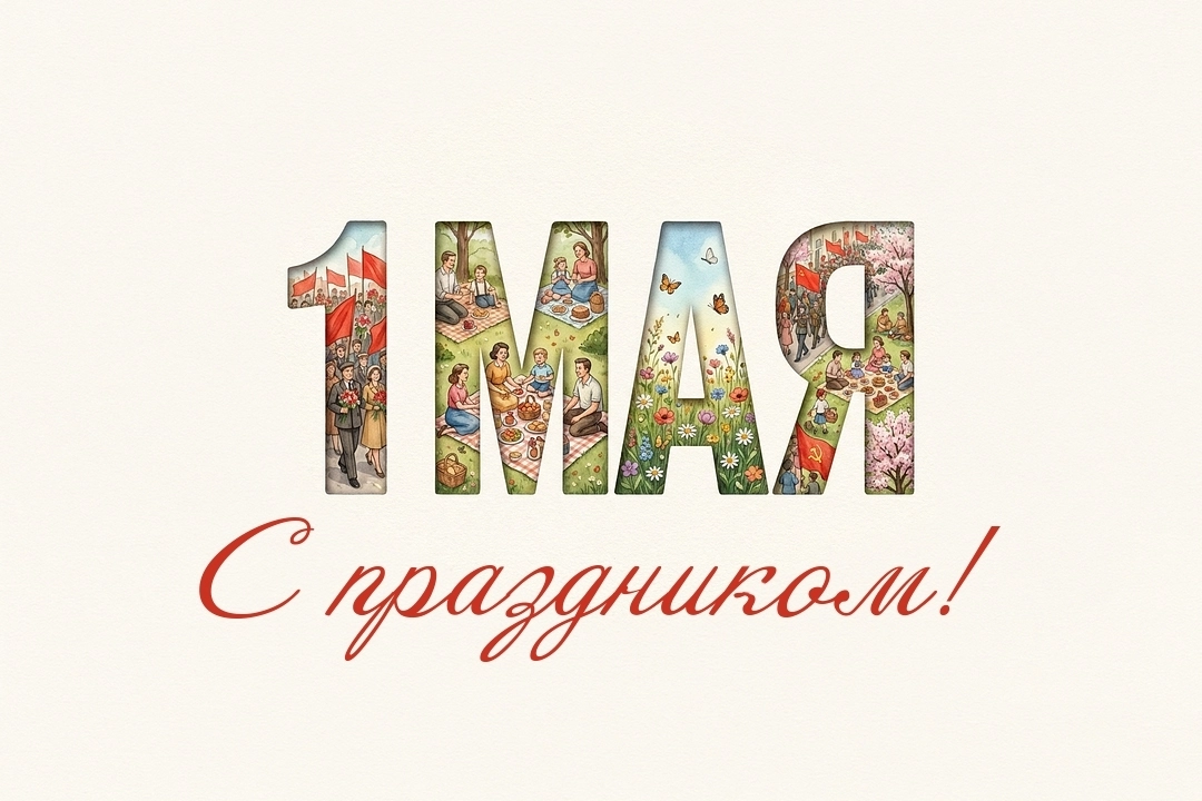 С праздником 1 мая!