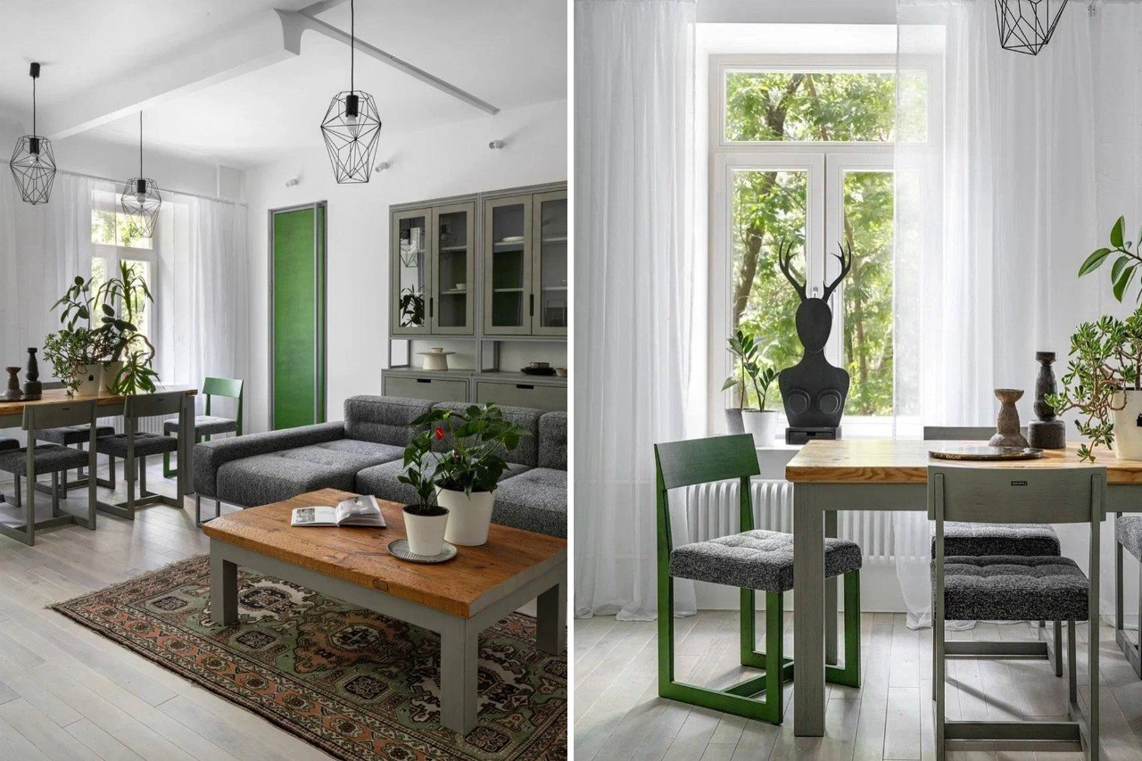 Мебель в рогожке Bubbles в проекте MyFlat 4.0