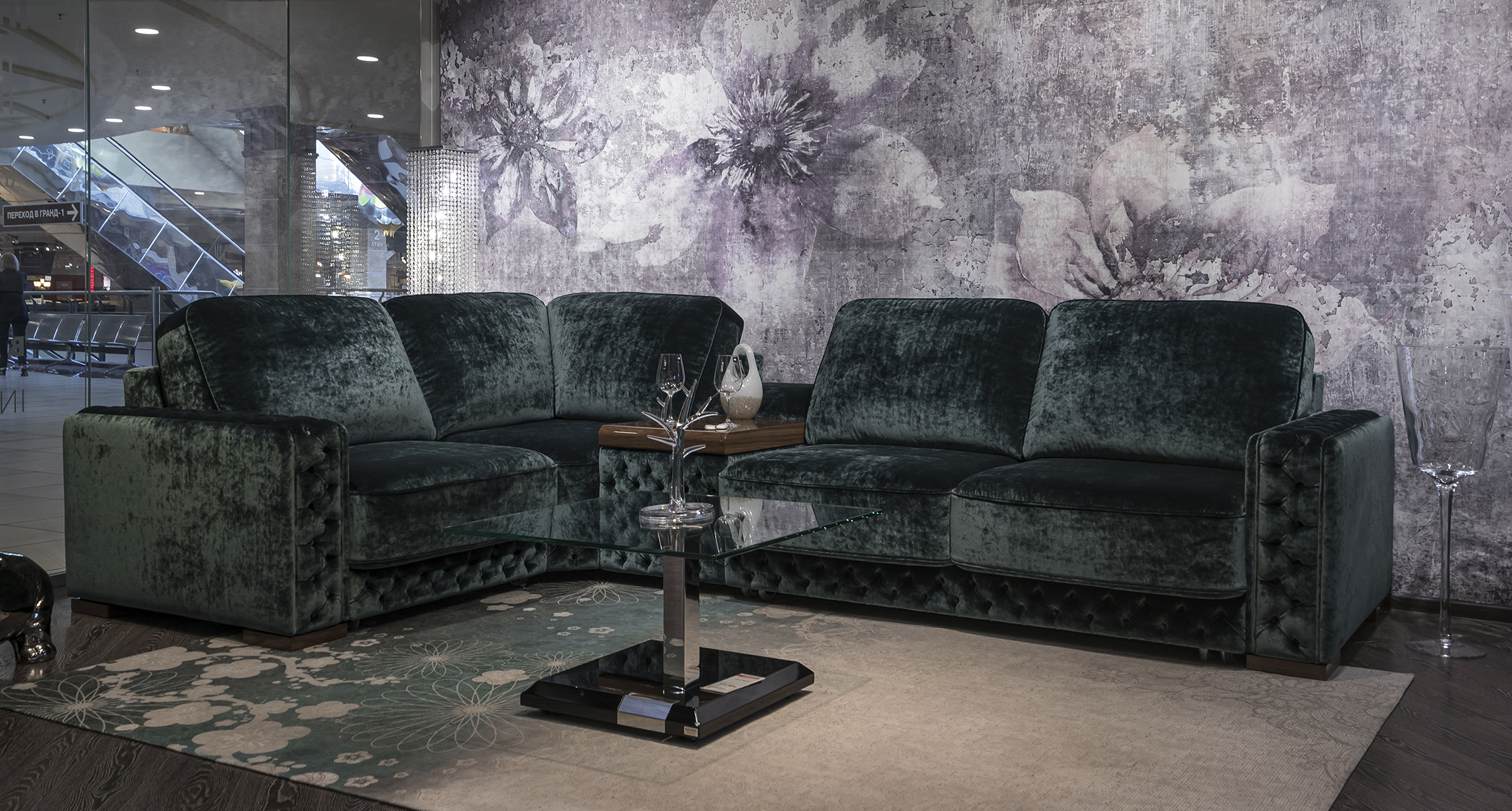 Ткань: Velluto Iris\1350, Фабрика: Mobel&Zeit, Модель: Victoria Trono