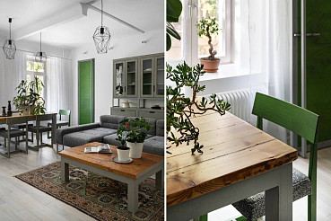 Мебель в рогожке Bubbles в проекте MyFlat 4.0