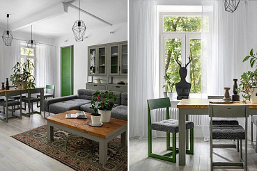 Мебель в рогожке Bubbles в проекте MyFlat 4.0